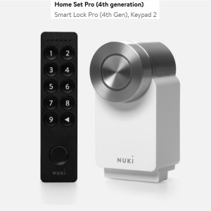 NUKI HOME SET PRO BIANCO + KEYPAD2 4a GENERAZIONE CON MATTER, MODULO WIFI E POWER PACK-OFFERTA-