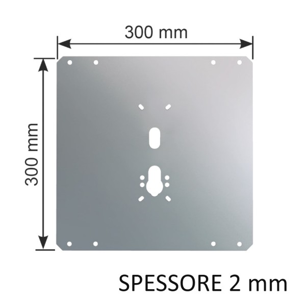 PIASTRA INTERNA VIRO 30X30 SPESSORE 2 MM PER BASCULANTI