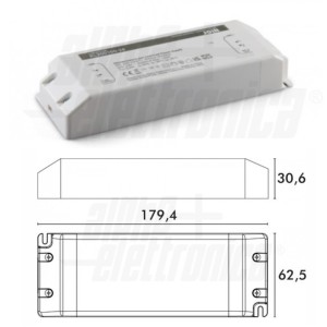 ALIMENTATORE TERMOPLASTICO SLIM 150 WATT 24 V