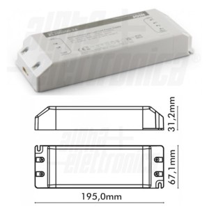 ALIMENTATORE TERMOPLASTICO SLIM 200 WATT 24 V