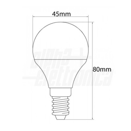 LAMPADINA LED MINI-BULBO 8W ATTACCO E14 LUCE NATURALE 4000K JOLIGHT