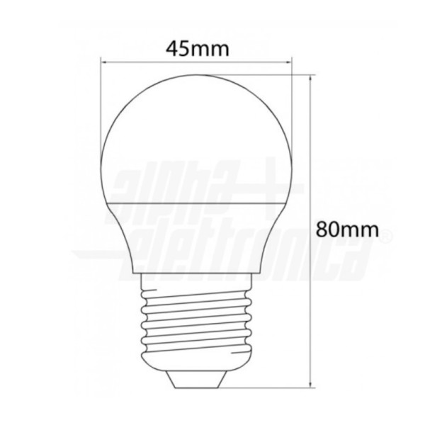 LAMPADINA LED MINI-BULBO 8W ATTACCO E27 LUCE NATURALE 4000K JOLIGHT