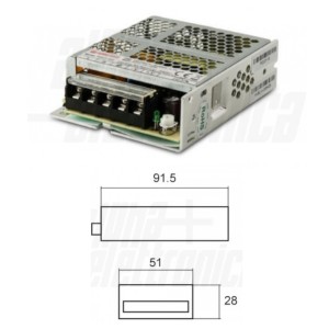 ALIMENTATORE DA QUADRO GRIGLIATO 25 WATT 12V 2100mA ALPHATRONIC