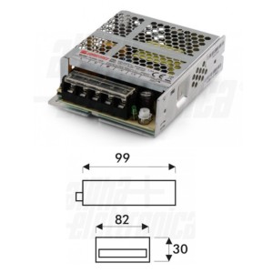 ALIMENTATORE DA QUADRO GRIGLIATO 50,4 WATT 24V 2100mA ALPHATRONIC