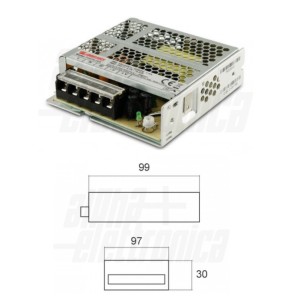 ALIMENTATORE DA QUADRO GRIGLIATO 74,4 WATT 24V 3100mA ALPHATRONIC