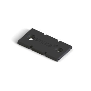 CLIP FISSAGGIO BINARIO INFERIORE PLACARD 74 IN PLASTICA NERA