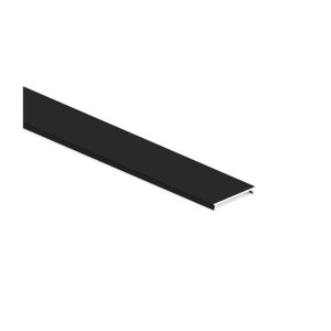 PROFILO/TAPPO DI COPERTURA PER BINARIO INFERIORE A CANALE DA 48mm PLACARD74 NERO