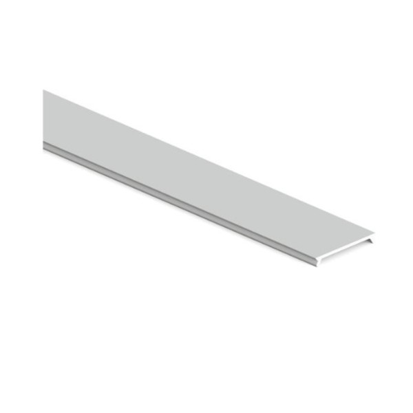 Profilo Tappo Copertura Emuca Binario 48mm Placard74 3mt90 Argento