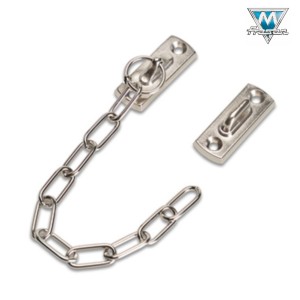 CATENA IN OTTONE NICHELATO CON GANCI FUSI