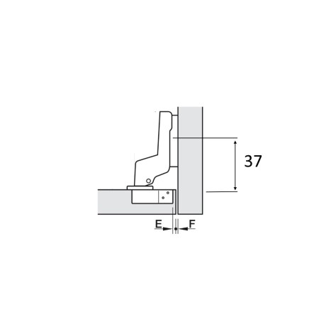BASETTA HAFELE METALLA REGOLABILE H4 mm