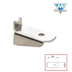 MENSOLINA NIKELATA CM.3 PER CREMAGLIERA ART 1255