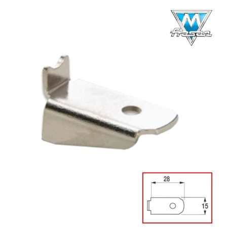 MENSOLINA NIKELATA CM.3 PER CREMAGLIERA ART 1255