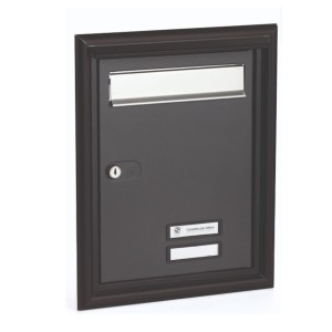 FRONTALE DA INCASSO CON PORTA GRIGIO COD.10-691.84