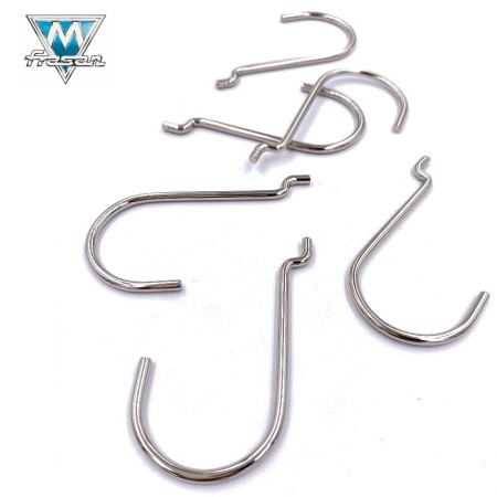 GANCIO AD UNCINO ART. 260/5 NIKELATO PER PANNELLI EXPO