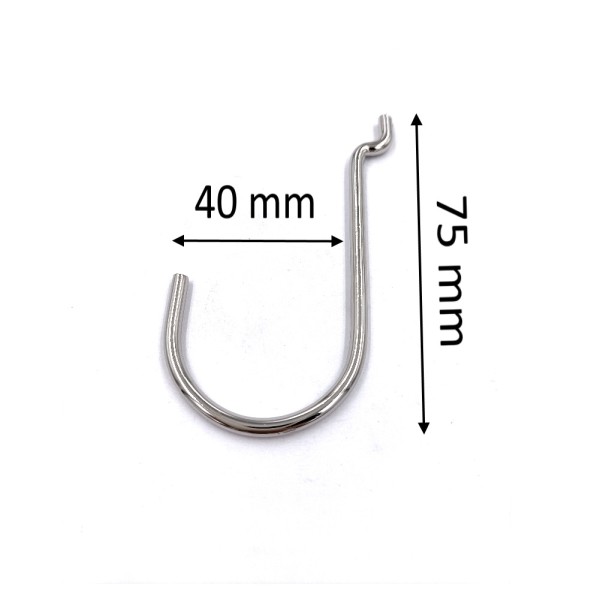 GANCIO AD UNCINO ART. 260/5 NIKELATO PER PANNELLI EXPO