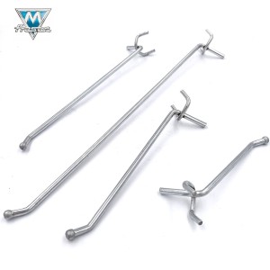 GANCIO SEMPLICE ART.272 ZINCATO CON PUNTA ANTIFORTUNISTICA PER PANNELLI