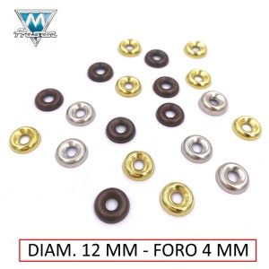 ROSETTA SVASATA ART.351 DIAMETRO 12 MM FORO 4 MM