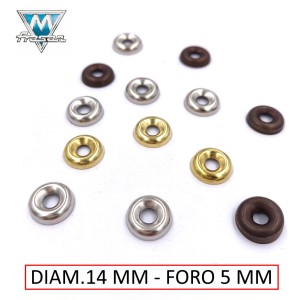 ROSETTA SVASATA ART.351 DIAMETRO 14 MM FORO 5 MM