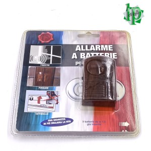 ALLARME SONORO MARRONE 130 DB A BATTERIA PER FINESTRE E PORTE