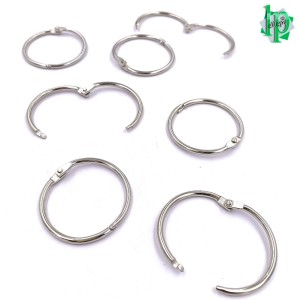 ANELLO PER CHIAVI APRIBILE NICHELATO DIAM.45 MM