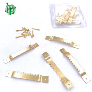 ATTACCAGLIA DENTATA OTTONE MM.50 IN BLISTER DA 5 PZ