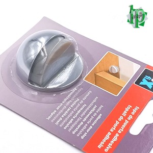 FERMAPORTA CROMO LUCIDO BOMBE' ADESIVO IN BLISTER