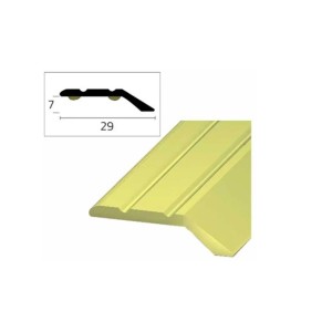 PASSATOIA ADESIVA CM.90 GRADINO "L" 29X7mm OTTONE LUCIDO