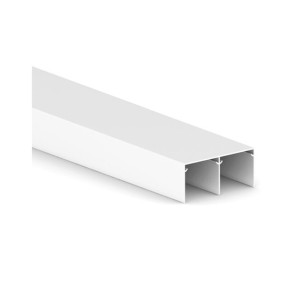 BINARIO SUPERIORE DA 74mm PER PLACARD74 LUNGHEZZA 3,90mt BIANCO