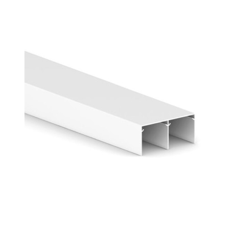 Binario Superiore Emuca Placard74 74mm 3,90mt Alluminio Bianco