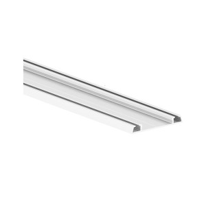 BINARIO INFERIORE A CANALE 48mm PER PLACARD74 LUNGHEZZA 3,90mt BIANCO SENZA PROFILO TAPPO