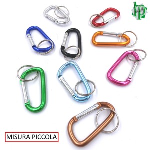 MOSCHETTONE PICCOLO PORTACHIAVI IN ALLUMINIO COLORATO