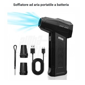 SOFFIATORE PORTATILE A BATTERIA RICARICABILE JOIN  TORNADO -PROMO-