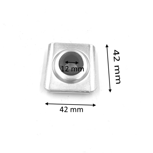 CUSCINETTO ZINCATO QUADRO CON ASOLE