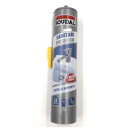 SILICONE SOUDAL TRASPARENTE ANTIMUFFA X SANITARI 300 ml SILICONE SOUDAL TRASPARENTE ANTIMUFFA X SANITARI 300 ml