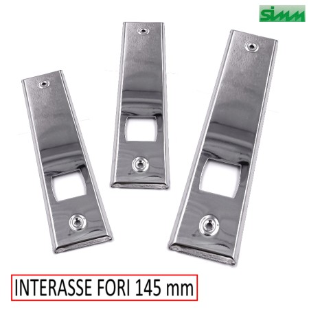 PLACCA INOX X AVVOLGITORI INTERNI INTERASSE FORI 145 MM