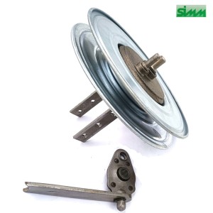 RIDUTTORE D.240 CON FORCELLA X RULLO LEGNO COMPLETA DI SUPPORTO