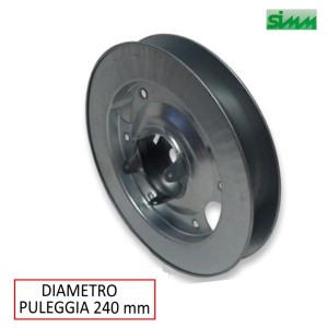 PULEGGIA DIAMETRO 240 MM PER RULLO LEGNO