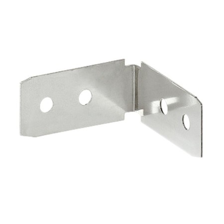 PIASTRA INOX FISSAGGIO LATERALE per MANIGLA A GOLA