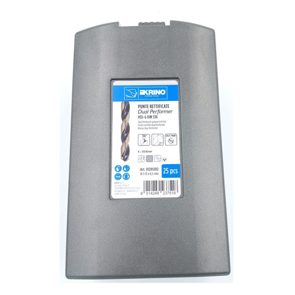 SERIE 25 PUNTE HSS-G da 1-13 mm IN CASSETTA