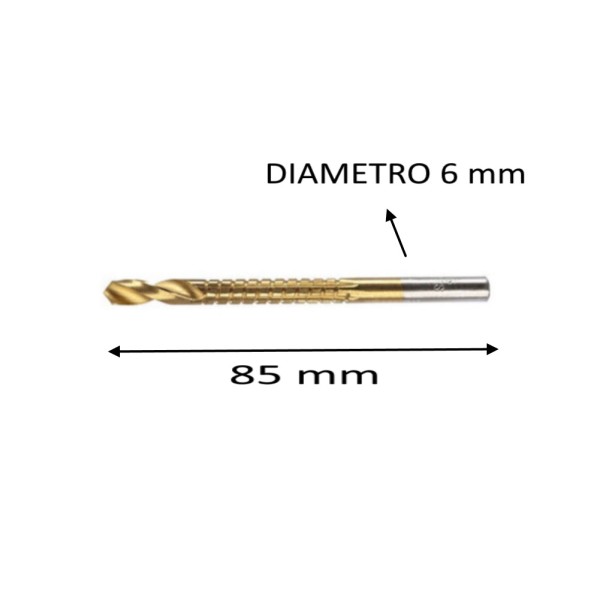 PUNTA - RASPA PER LEGNO DIAMETRO 6 X 85 MM