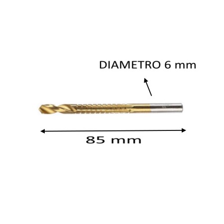 PUNTA - RASPA PER LEGNO DIAMETRO 6 X 85 MM