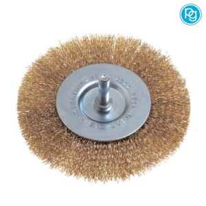 SPAZZOLA CIRCOLARE DIAMETRO 75 MM IN OTTONE CON GAMBO