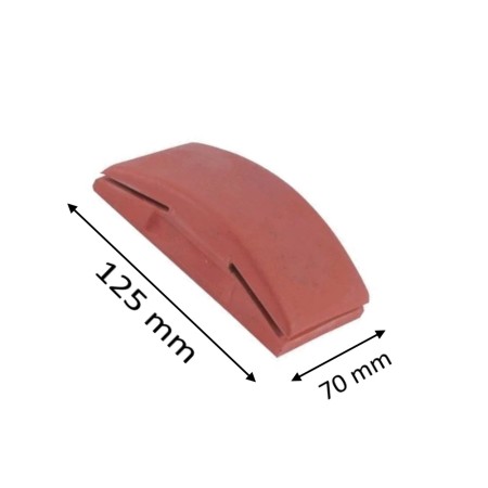 TAMPONE IN GOMMA 125 X 70 PER LEVIGARE A MANO