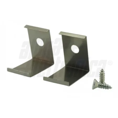 STAFFA FISSAGGIO PROF. ANGOLARE PIENO "L" KIT 2PZ.