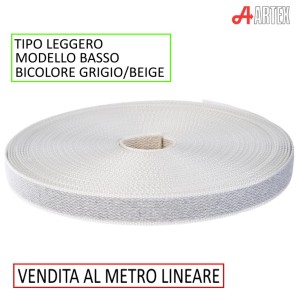 CINTINO TIPO LEGGERO BASSO GRIGIO/BEIGE LARGHEZZA 18 MM - SPESSORE 1.8 MM