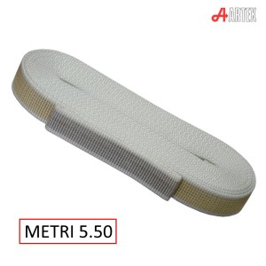 CINTINO BEIGE/GRIGIO MT 5.5 PER FINESTRA IN BUSTINA PVC