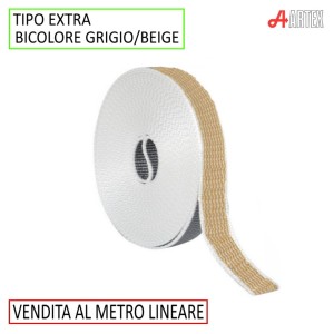 CINTINO TIPO EXTRA BEIGE/GRIGIO LARGHEZZA 22 MM - SPESSORE 2.2 MM
