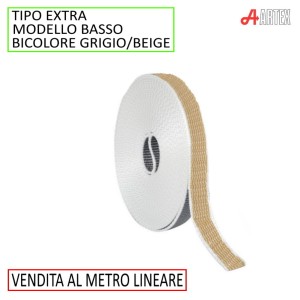 CINTINO TIPO EXTRA BASSO BEIGE/GRIGIO LARGHEZZA 18 MM - SPESSORE 2.2 MM