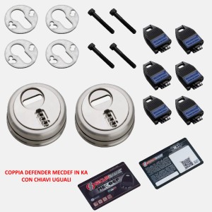 COPPIA DEFENDER SECUREMME MECDEF IN KA INTERASSE 38 SENZA MOSTRINA E COVER