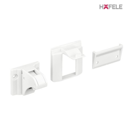 CHIUSURA MAGNETICA PER ANTA IN PLASTICA BIANCA